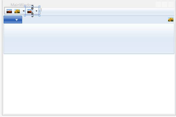 toolbar at left corner